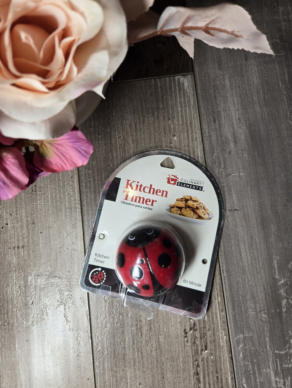 NWT Culinary Elements Red Ladybug Kitchen Timer